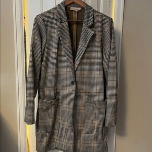 Philosophy Houndstooth Patterned Jacket Blazer